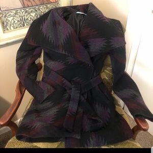 Indian Blanket Wrap Coat sz M